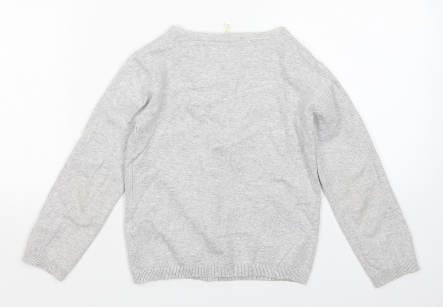 Young Dimension Girls Grey   Cardigan Jumper Size 6-7 Years