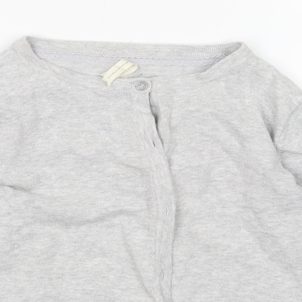 Young Dimension Girls Grey   Cardigan Jumper Size 6-7 Years