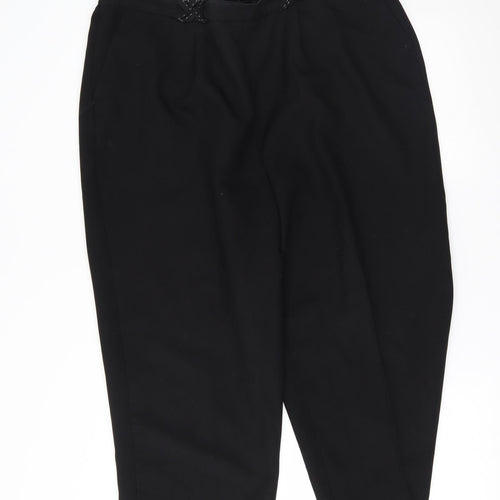 BM Womens Black   Trousers  Size 20 L22 in