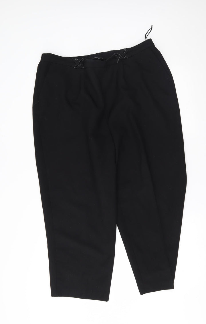 BM Womens Black Trousers Size 20 L22 in