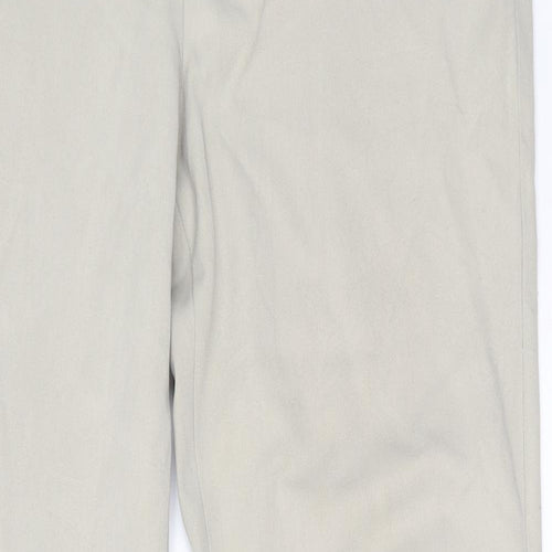 M&S Womens Beige   Bloomer Trousers Size 14 L30 in -