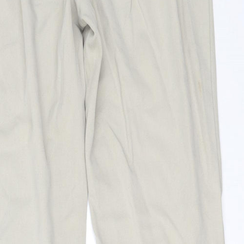 M&S Womens Beige   Bloomer Trousers Size 14 L30 in -