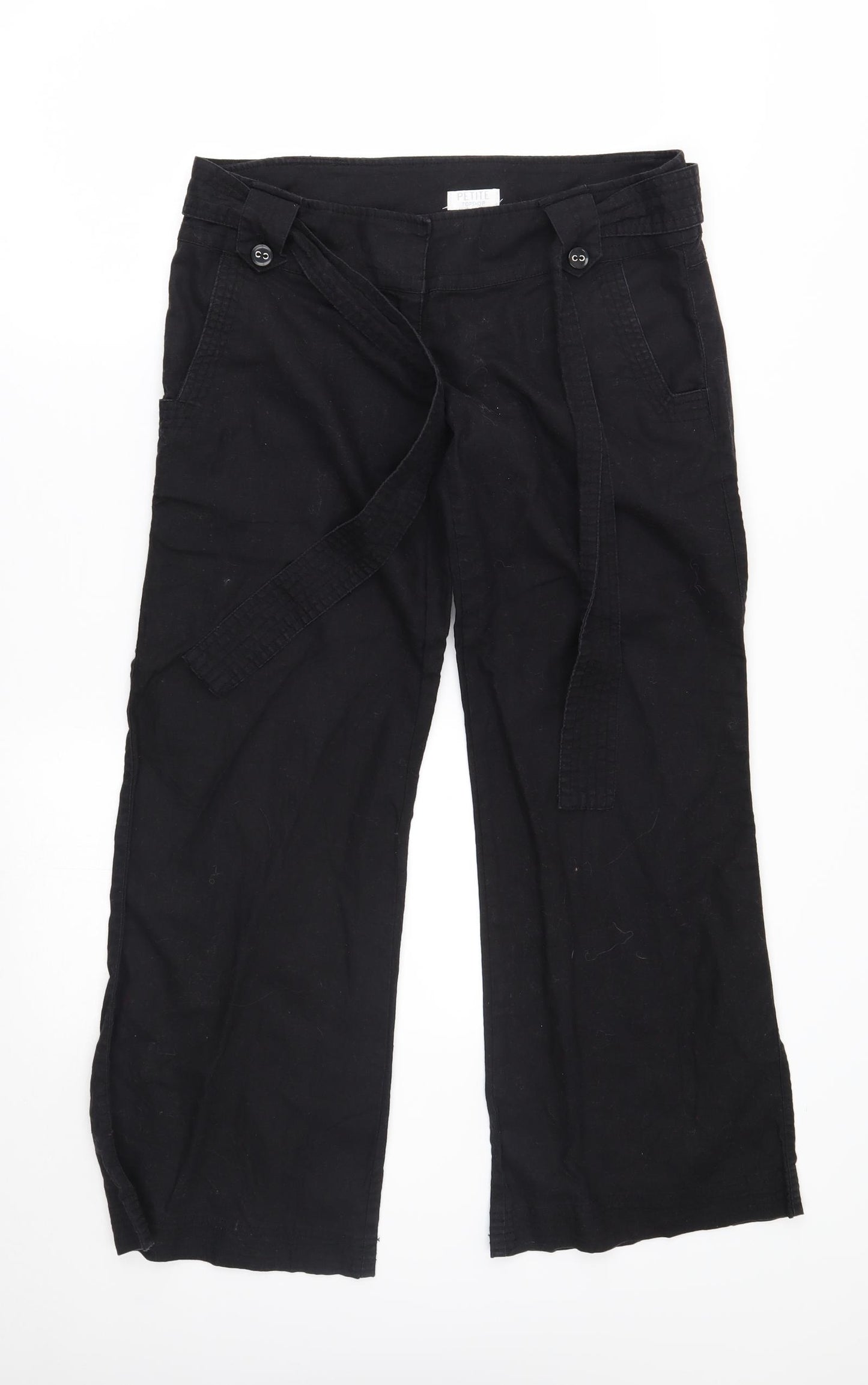 Topshop Womens Black   Trousers  Size 12 L27 in