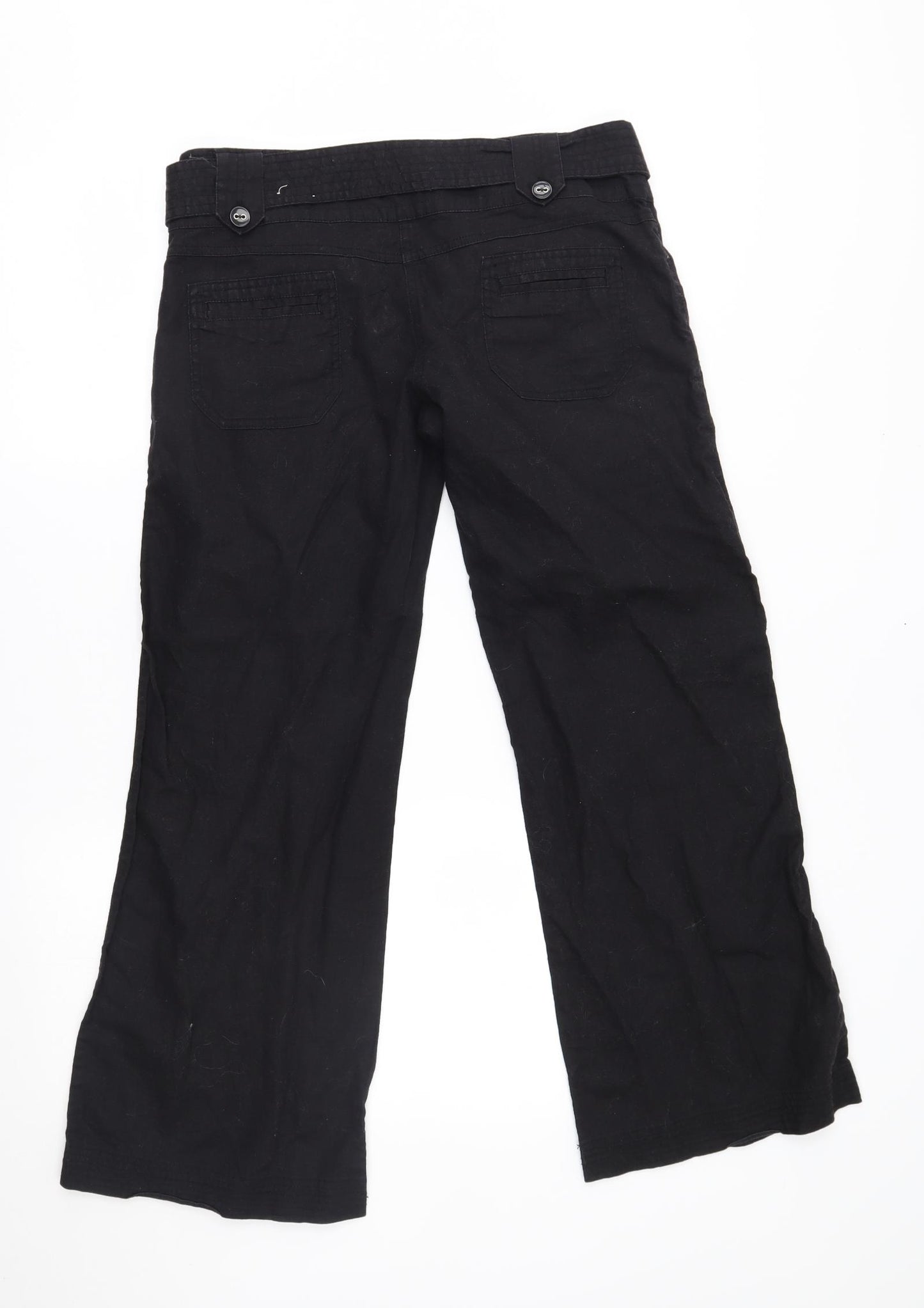 Topshop Womens Black   Trousers  Size 12 L27 in