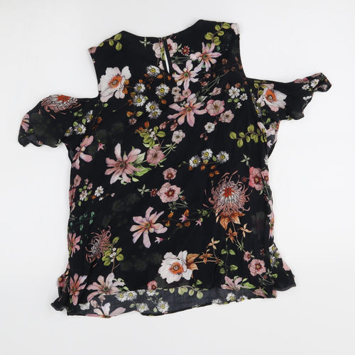 H&M Womens Black   Basic Blouse Size 10