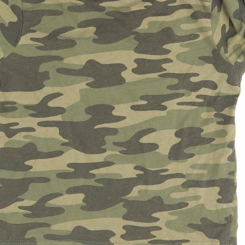 Primark Girls Green Camouflage  Basic T-Shirt Size 8-9 Years  - just be yourself