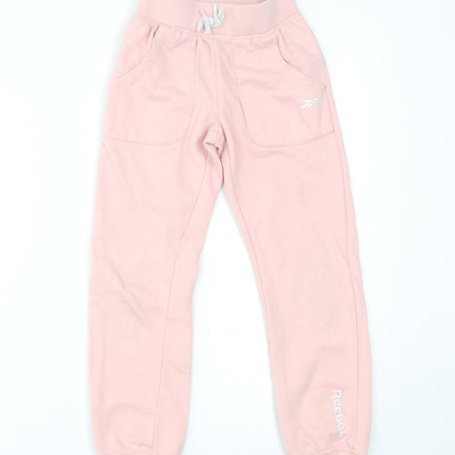 Reebok Girls Pink   Jogger Trousers Size 9-10 Years - matching set