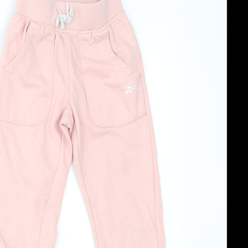 Reebok Girls Pink   Jogger Trousers Size 9-10 Years - matching set