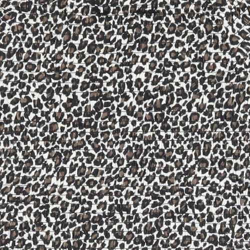 Primark Girls Beige Animal Print  Basic Blouse Size 7-8 Years