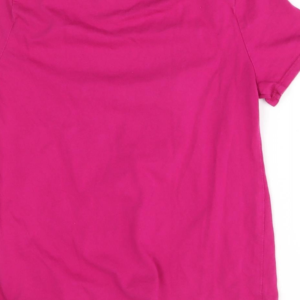 Nike Girls Pink   Basic T-Shirt Size 8-9 Years  - just do it