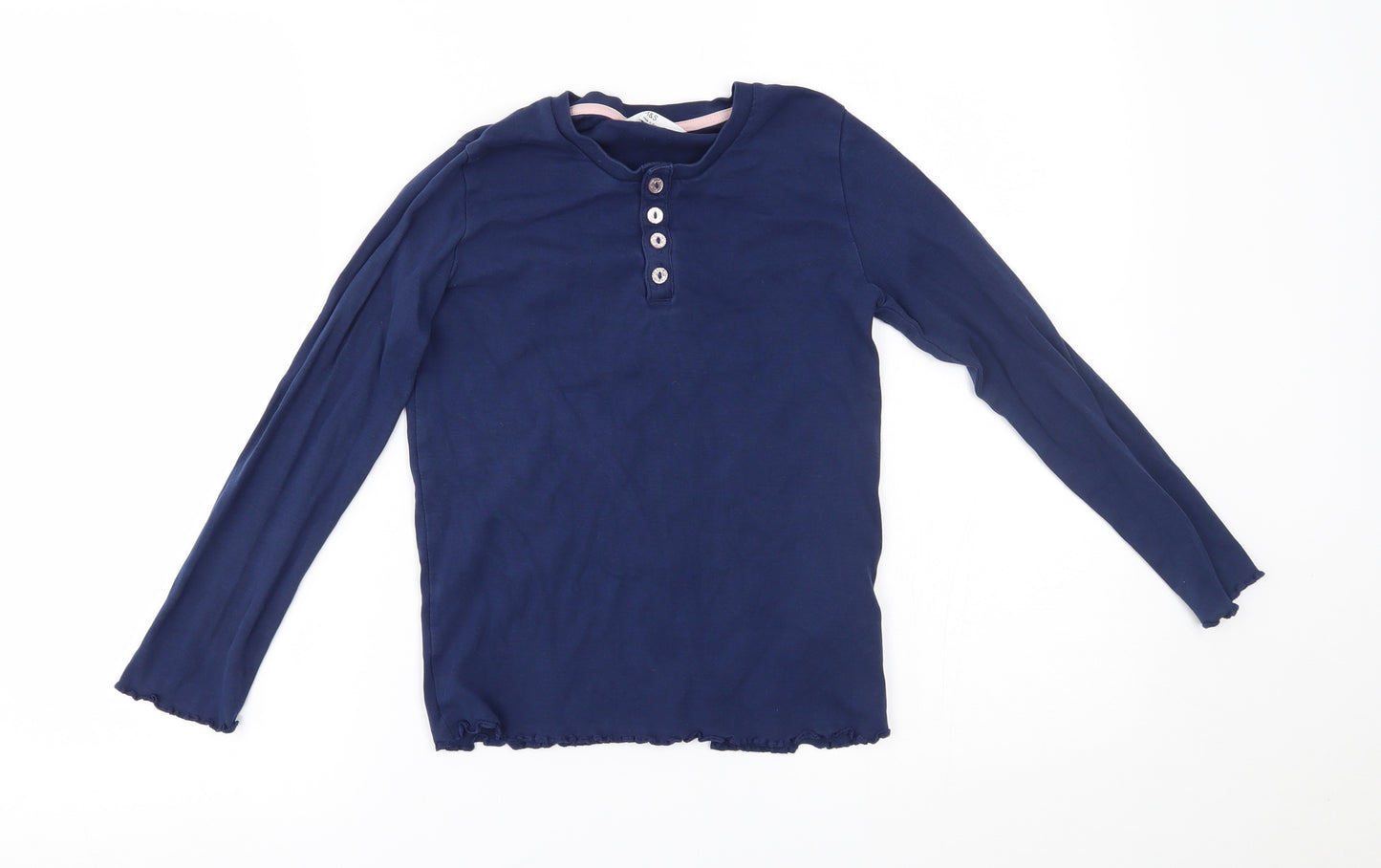 M&S Girls Blue    Pyjama Top Size 9-10 Years