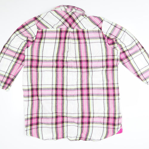 F&F Womens Pink Plaid  Basic Button-Up Size 20