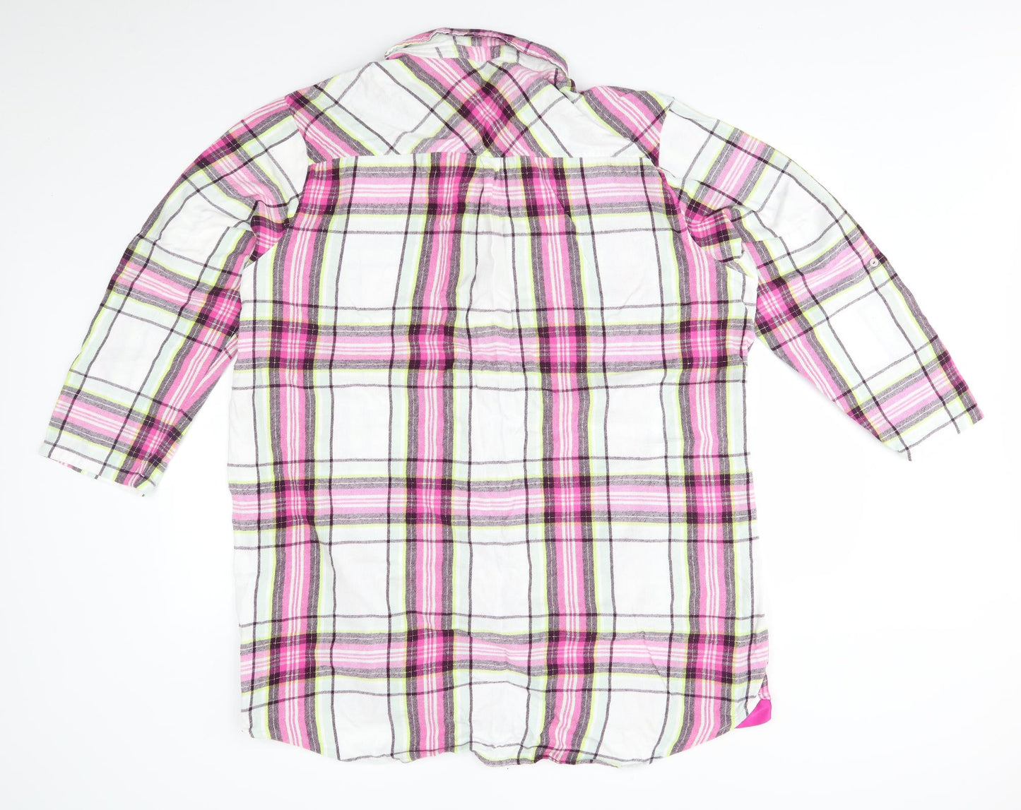 F&F Womens Pink Plaid  Basic Button-Up Size 20