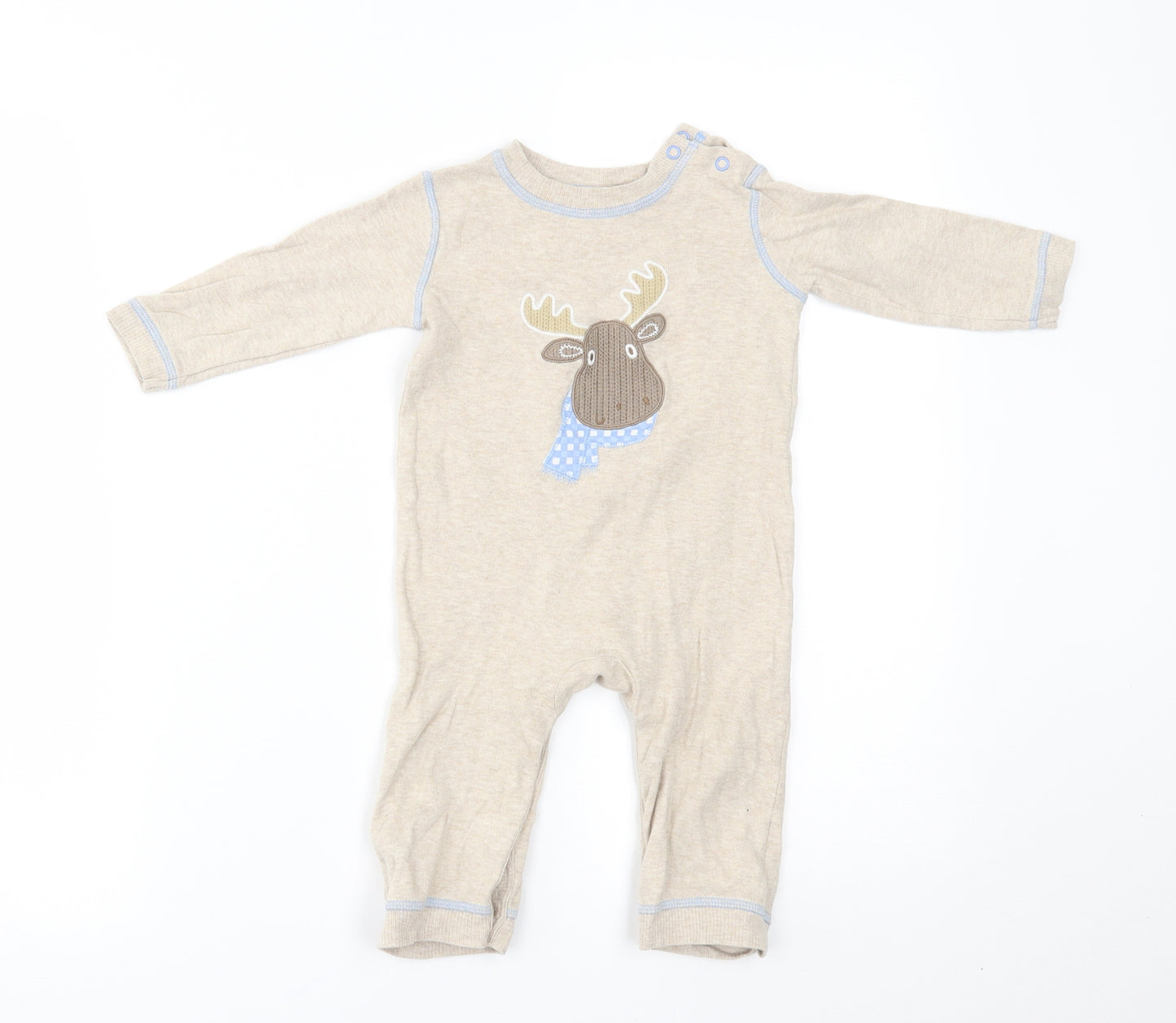 George Baby Beige   Babygrow One-Piece Size 9-12 Months
