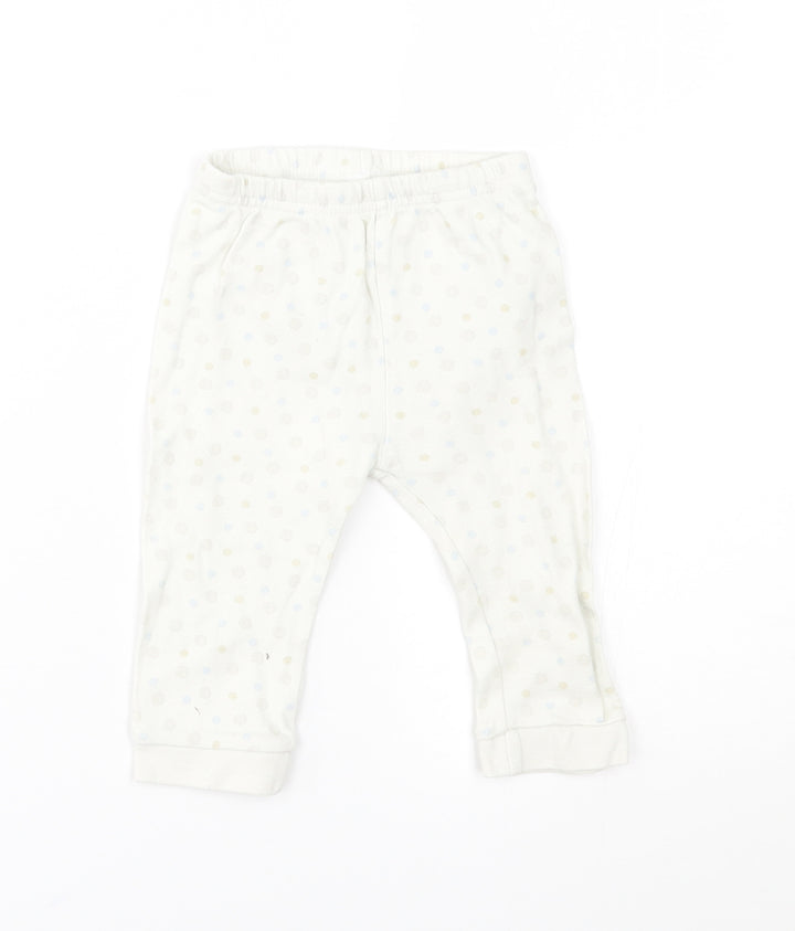 Disney Baby White Spotted Pyjama Pants Size 6-9 Months