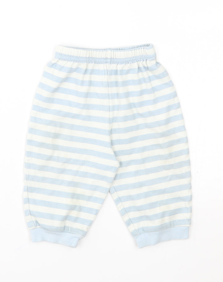 George Baby Blue Striped Pyjama Pants Size 6-9 Months