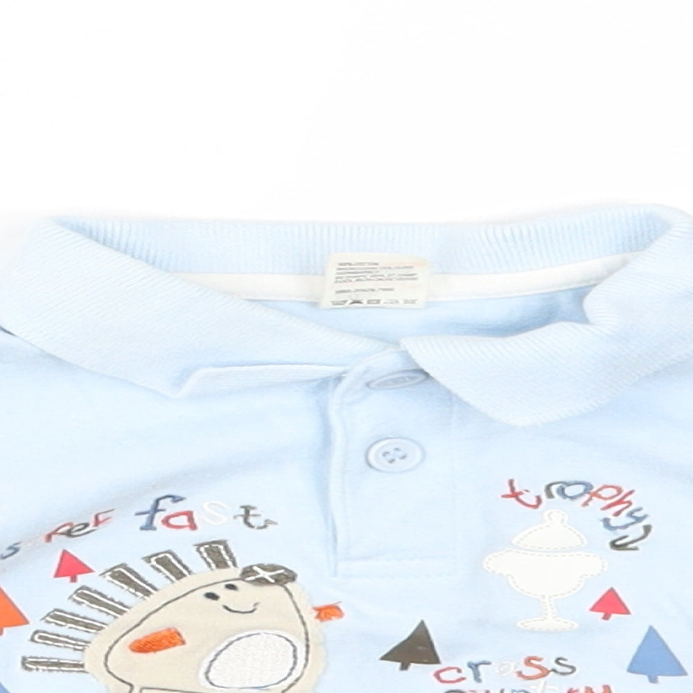 Tiny ted Baby Blue   Basic T-Shirt Size 0-3 Months