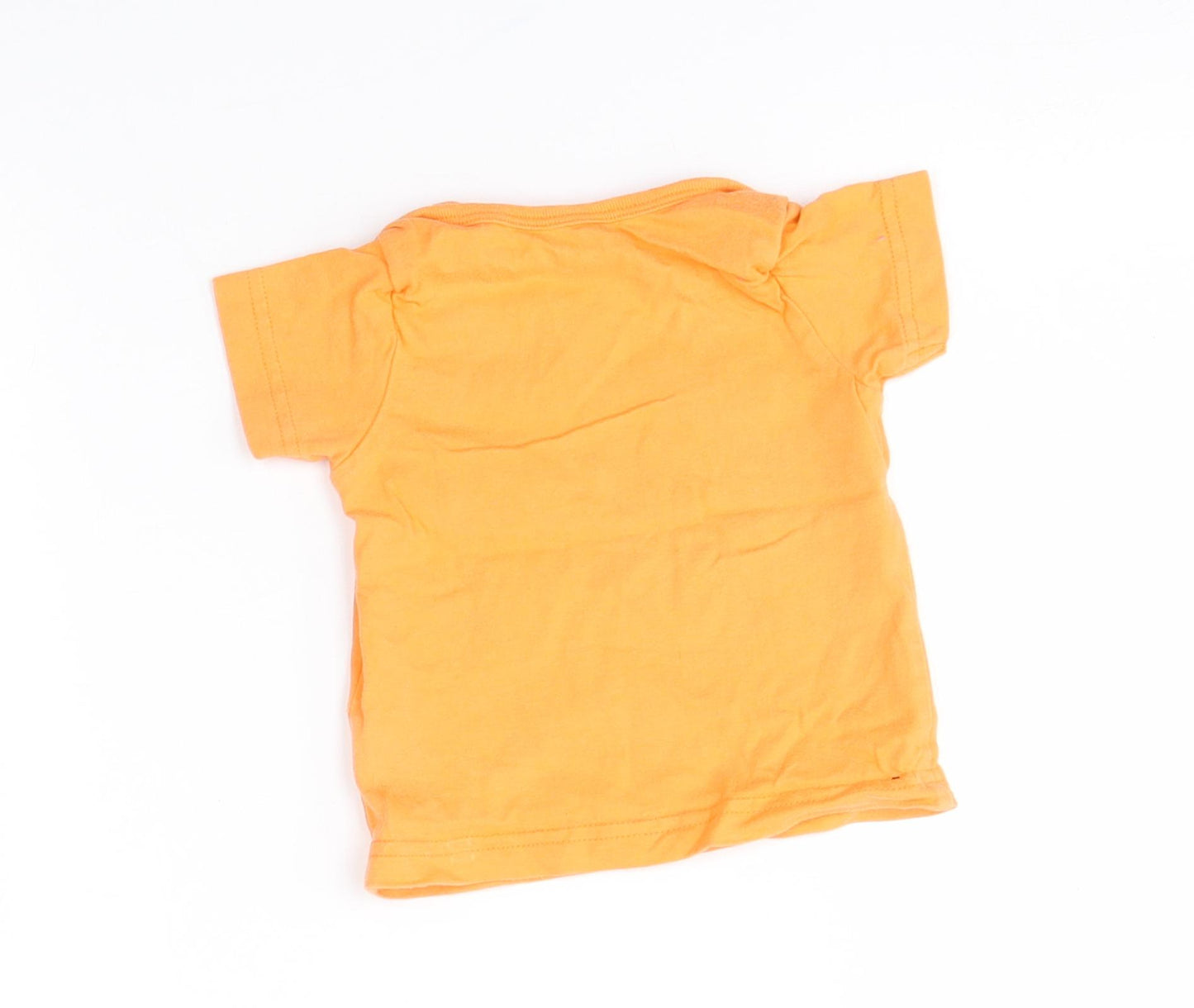 Nutmeg Baby Orange   Basic T-Shirt Size 0-3 Months  - catch me if you can