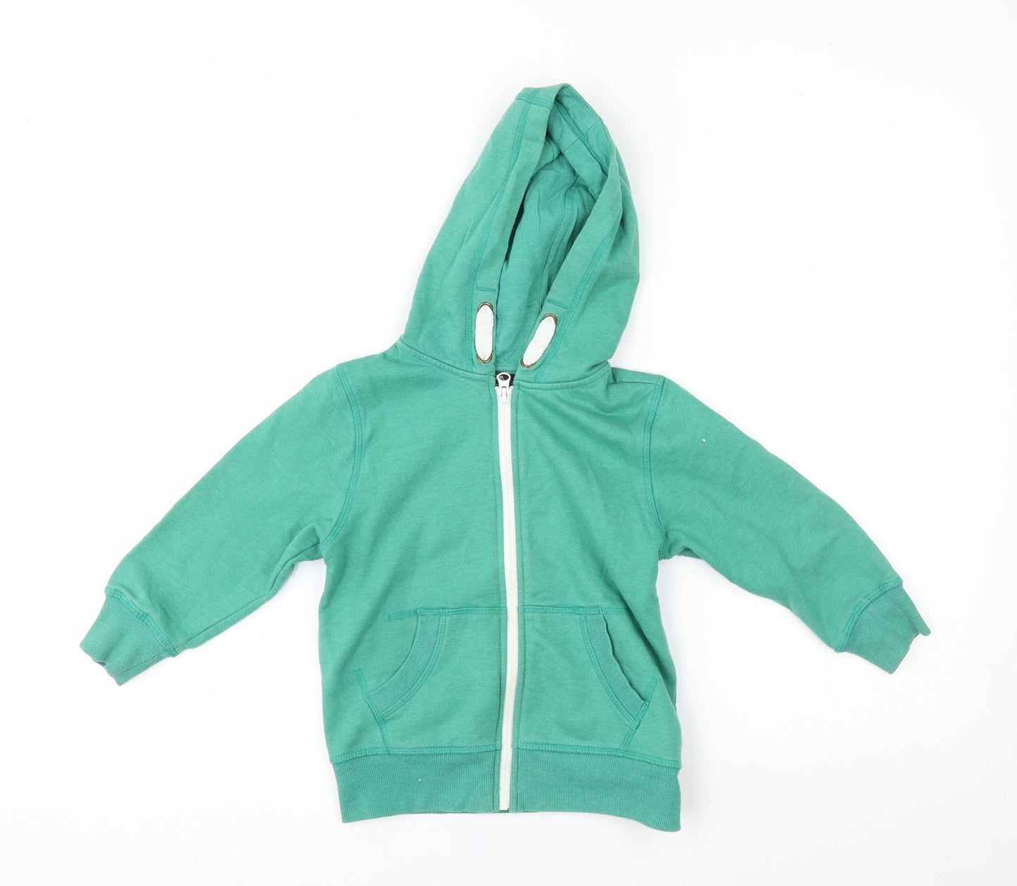 George Boys Green   Full Zip Hoodie Size 3-4 Years
