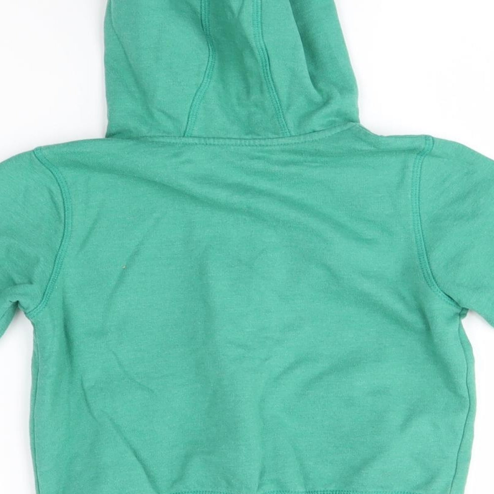 George Boys Green   Full Zip Hoodie Size 3-4 Years