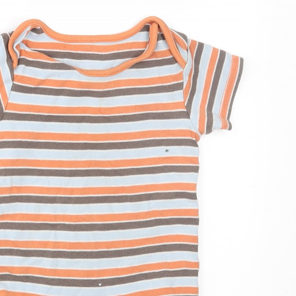 TU Baby Orange Striped  Babygrow One-Piece Size 18-24 Months