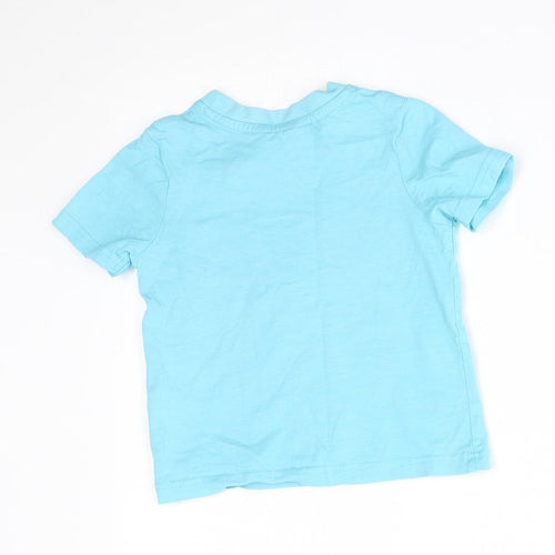 George Baby Blue   Basic T-Shirt Size 18-24 Months  - surfs up dude
