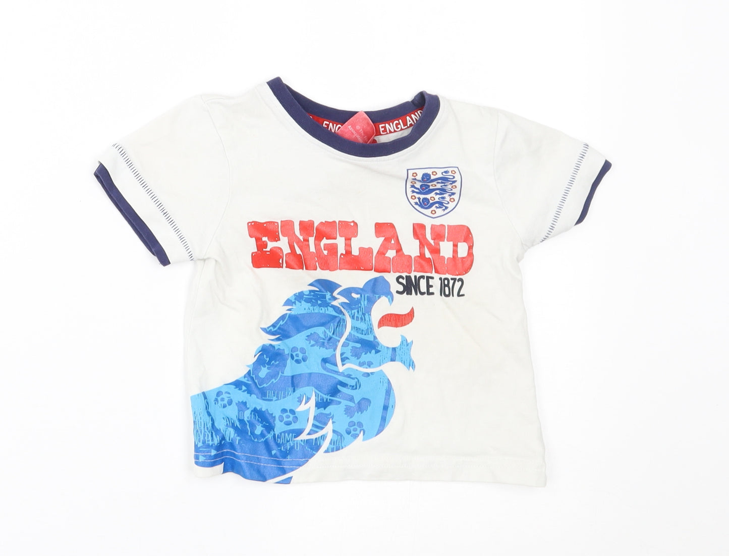 George Baby White   Tunic T-Shirt Size 18-24 Months  - England