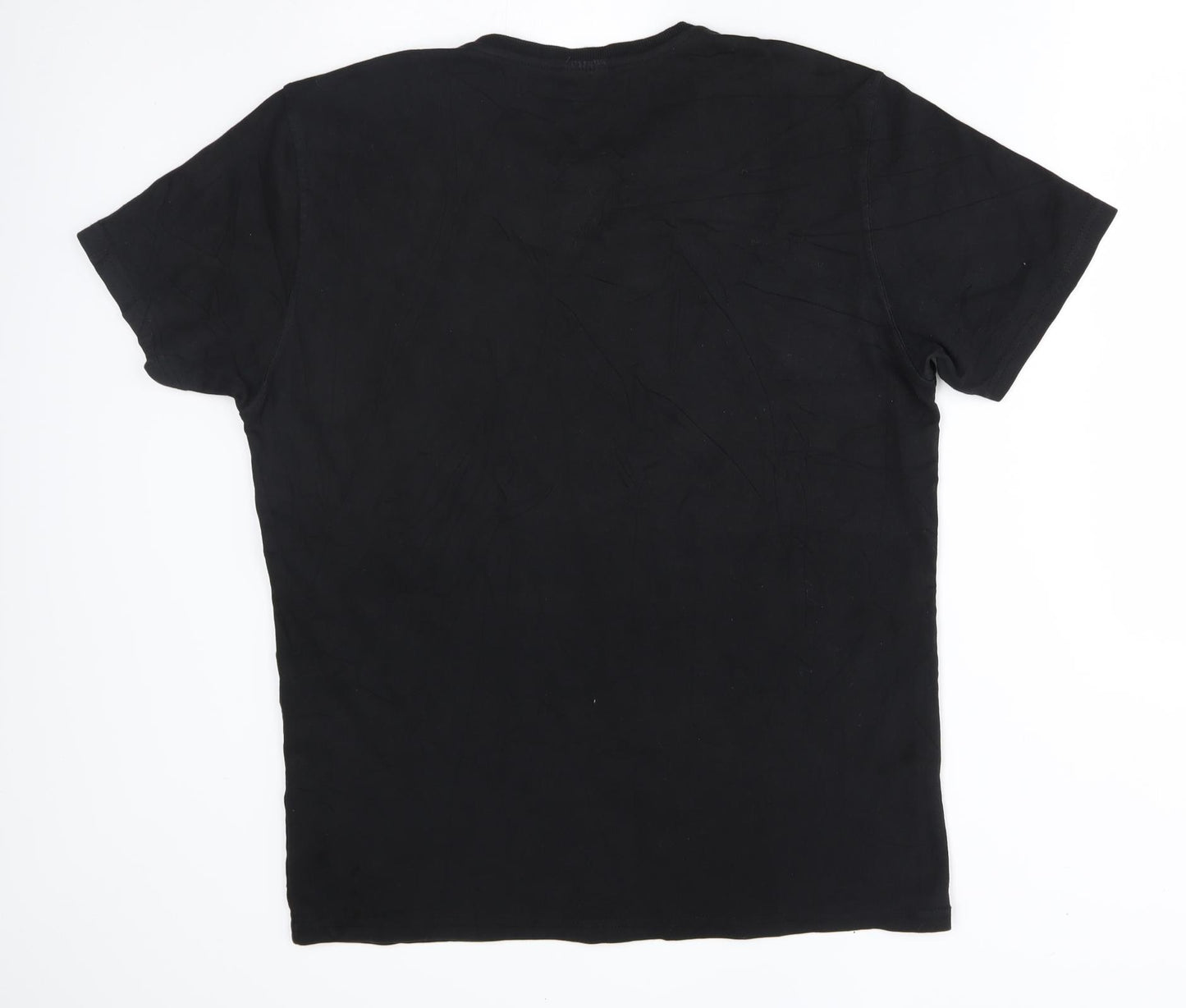 Fred Perry Mens Black    T-Shirt Size XL