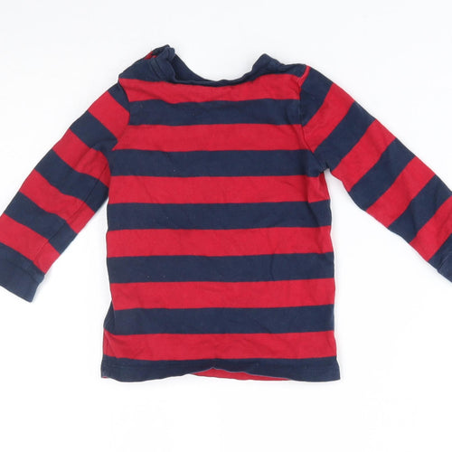 George Baby Red Striped  Basic T-Shirt Size 9-12 Months