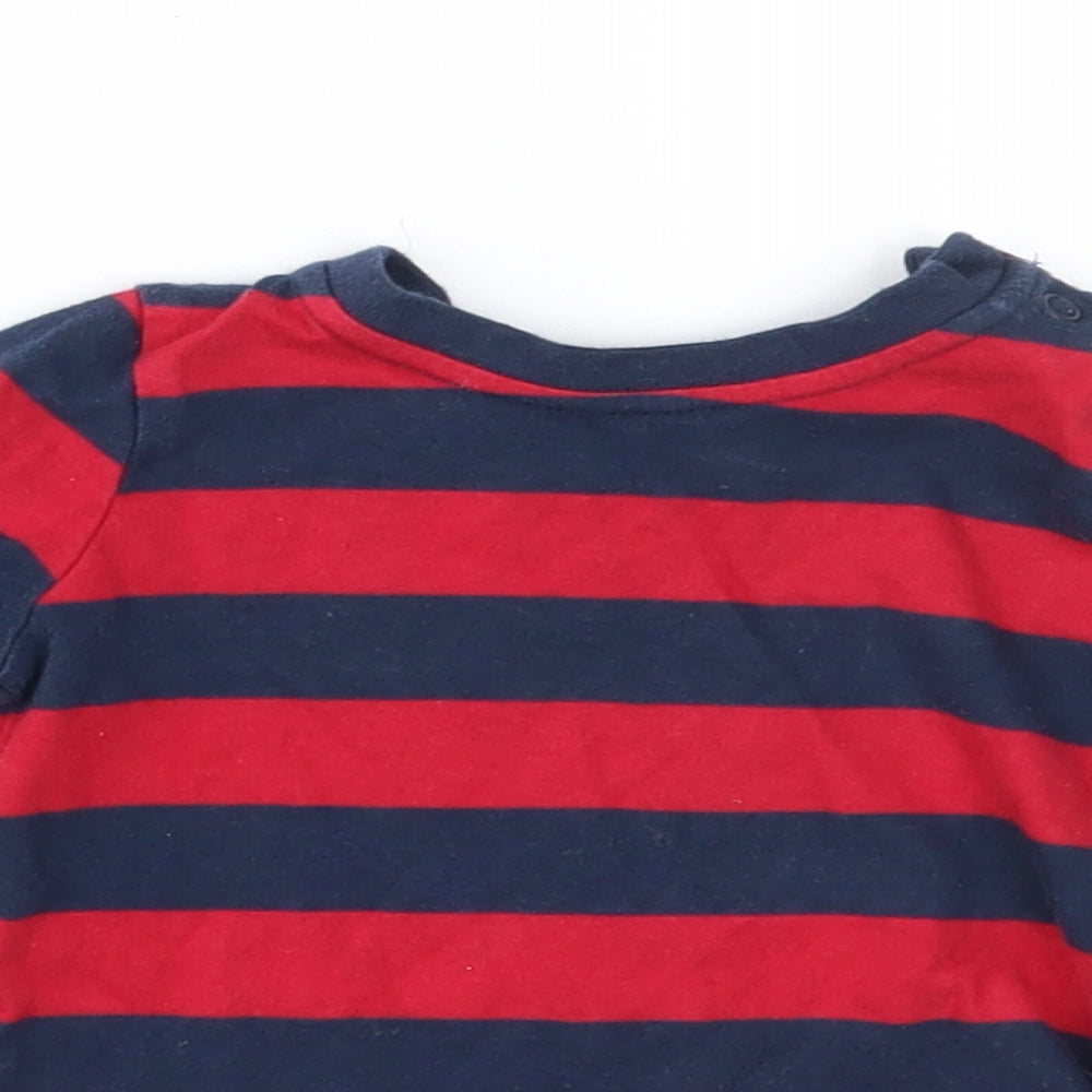 George Baby Red Striped  Basic T-Shirt Size 9-12 Months