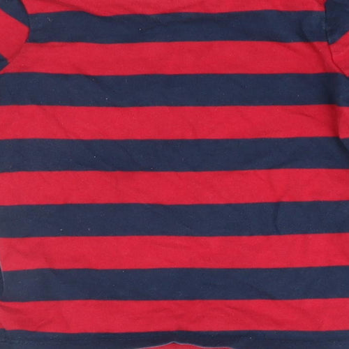George Baby Red Striped  Basic T-Shirt Size 9-12 Months