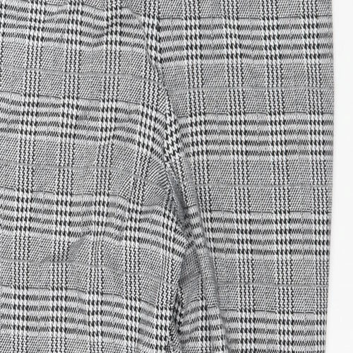 H&M Womens Grey Plaid  Trousers  Size S L29 in - Gingham