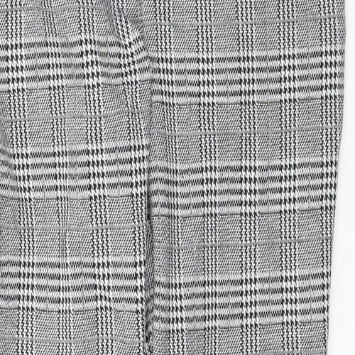 H&M Womens Grey Plaid  Trousers  Size S L29 in - Gingham