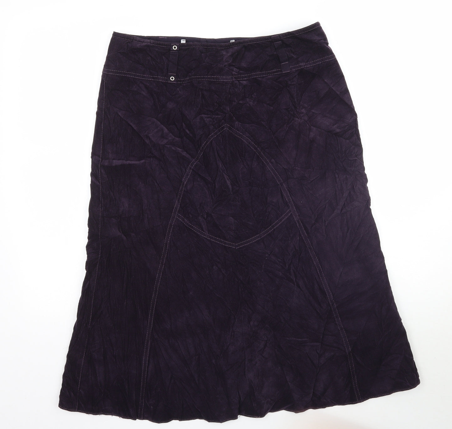 Gerry Weber Womens Purple  Corduroy A-Line Skirt Size 14