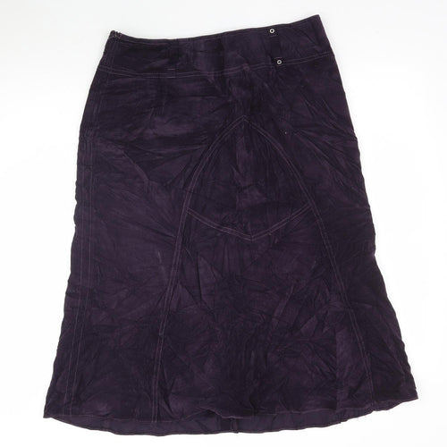 Gerry Weber Womens Purple  Corduroy A-Line Skirt Size 14