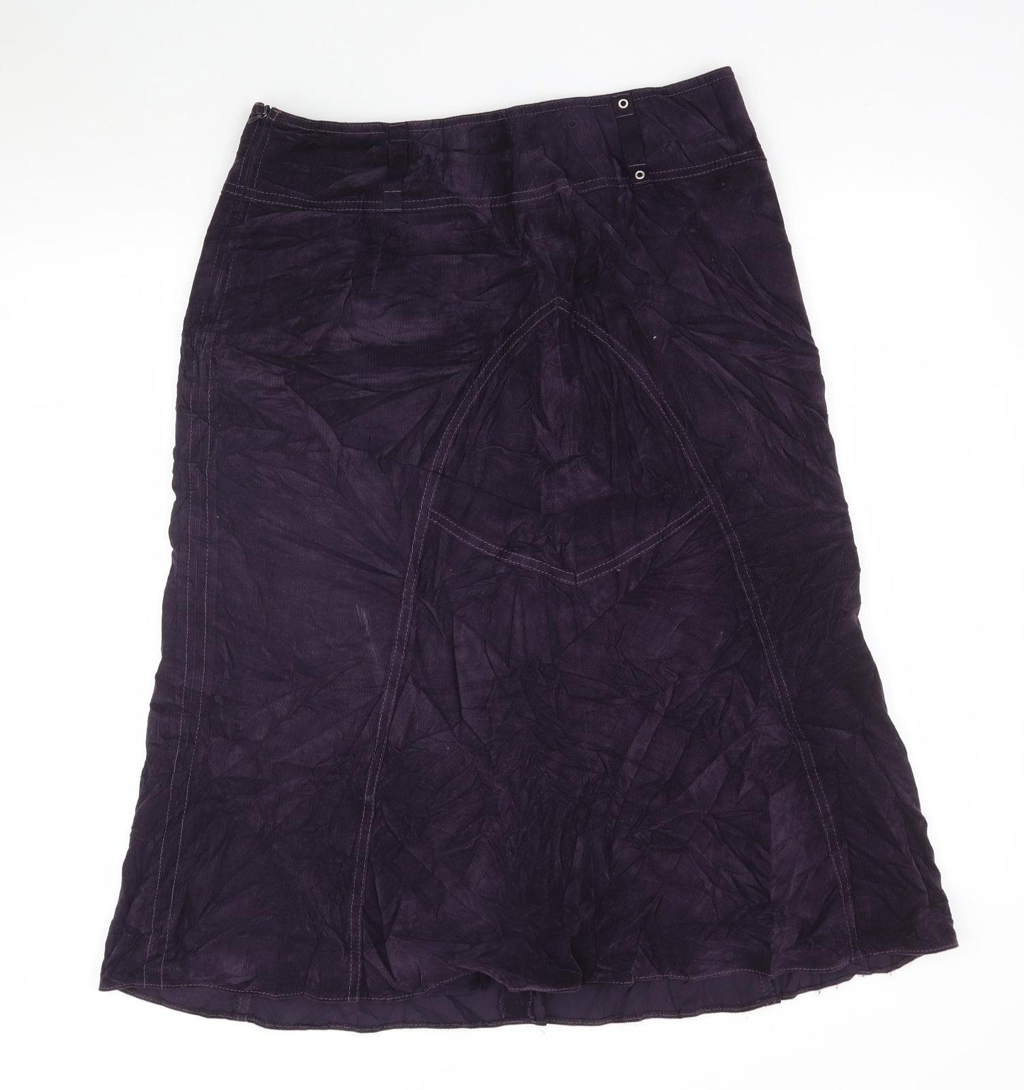 Gerry Weber Womens Purple  Corduroy A-Line Skirt Size 14