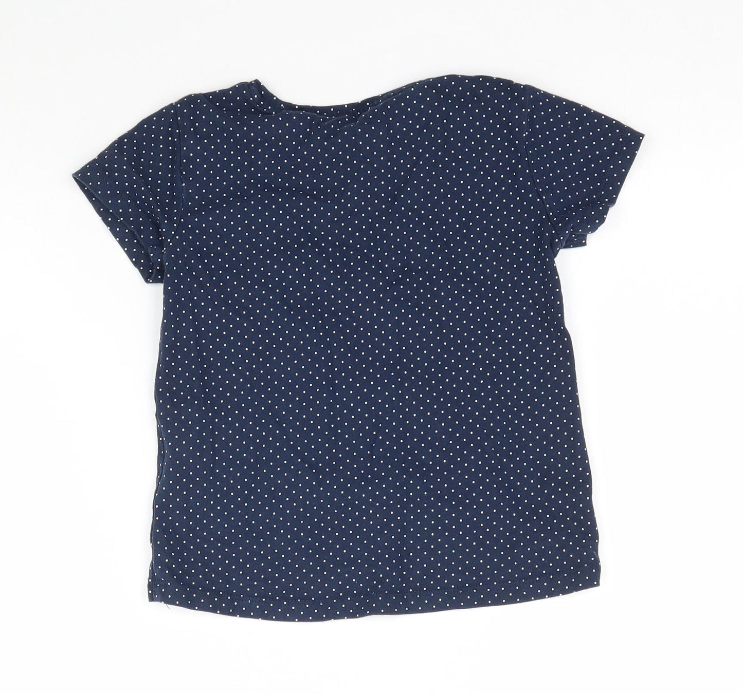 Blue Zoo Girls Blue Polka Dot  Basic T-Shirt Size 2-3 Years  - Easter chick