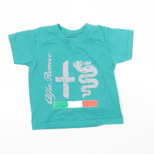 Russell Baby Green   Basic T-Shirt Size 12-18 Months