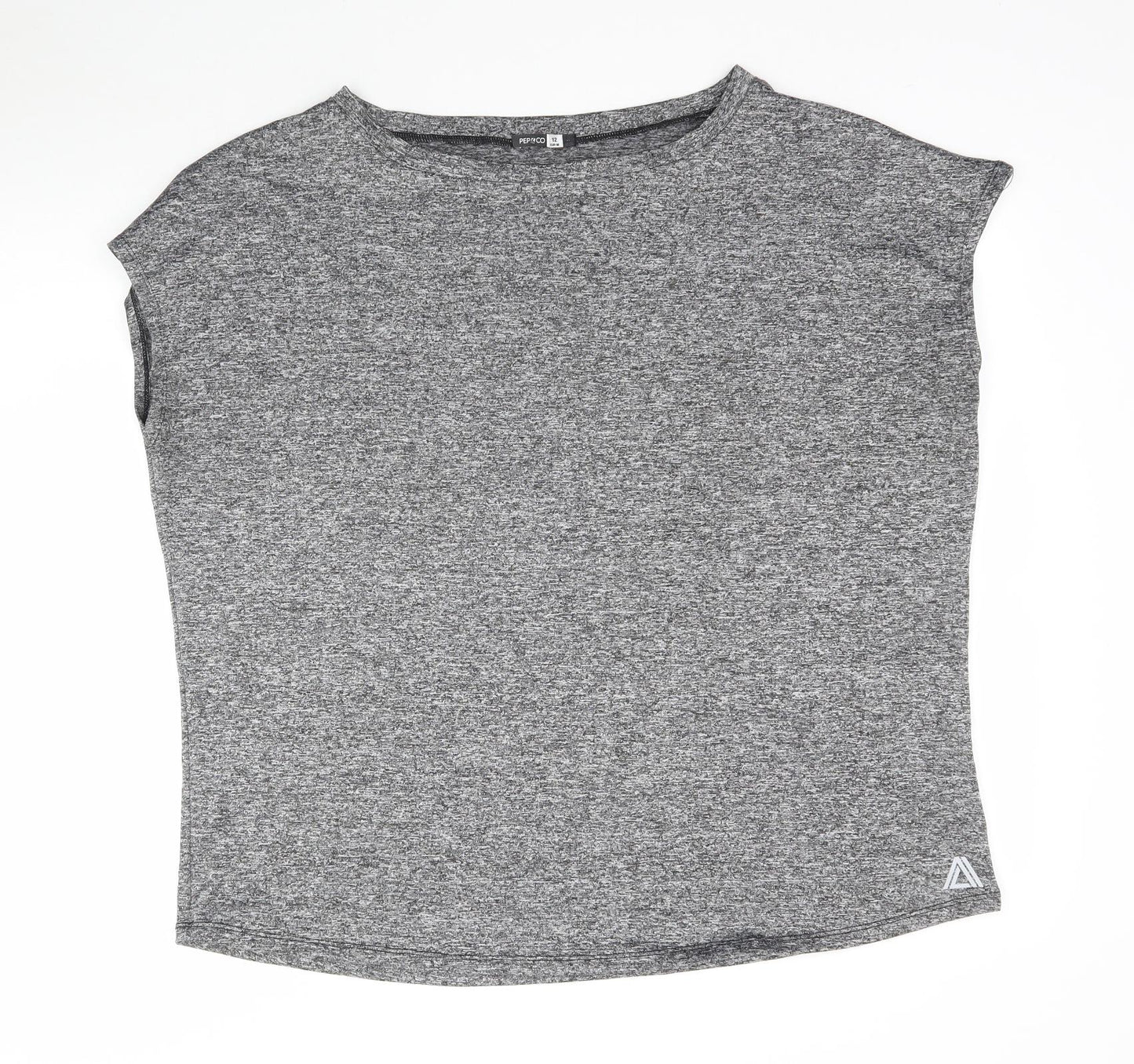 Pep & Co Womens Grey   Basic T-Shirt Size 12