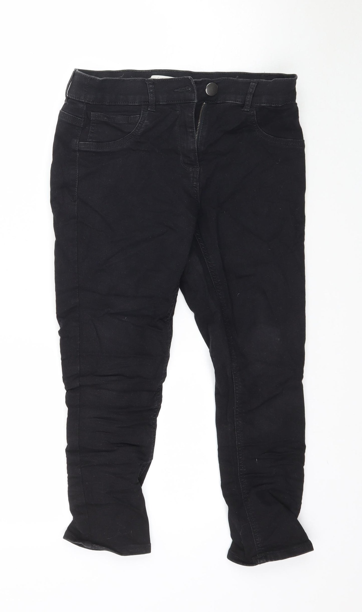 George Womens Black  Denim Capri Jeans Size 10 L22 in