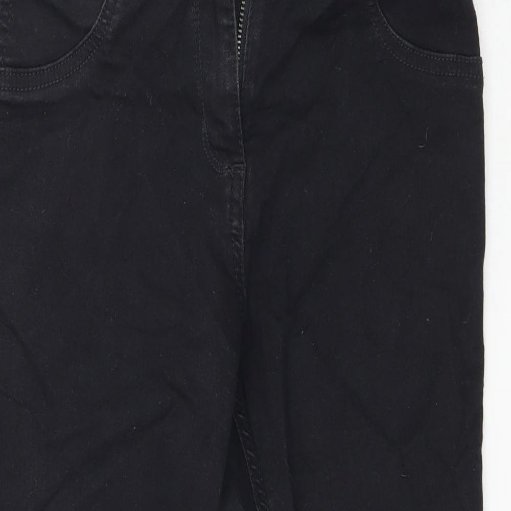 George Womens Black  Denim Capri Jeans Size 10 L22 in