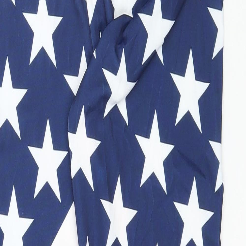 Chickster Basics Womens Multicoloured   Jogger Leggings Size S L26 in - Stars and Stripes