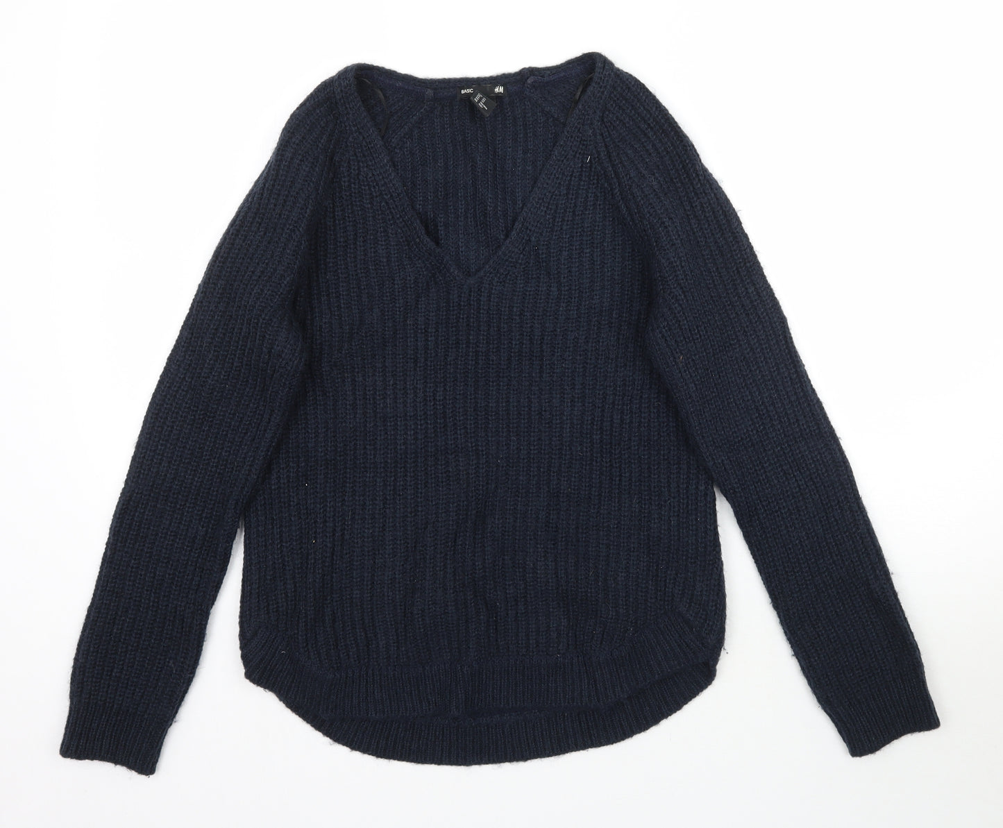 H&M Womens Blue  Knit Pullover Jumper Size XS