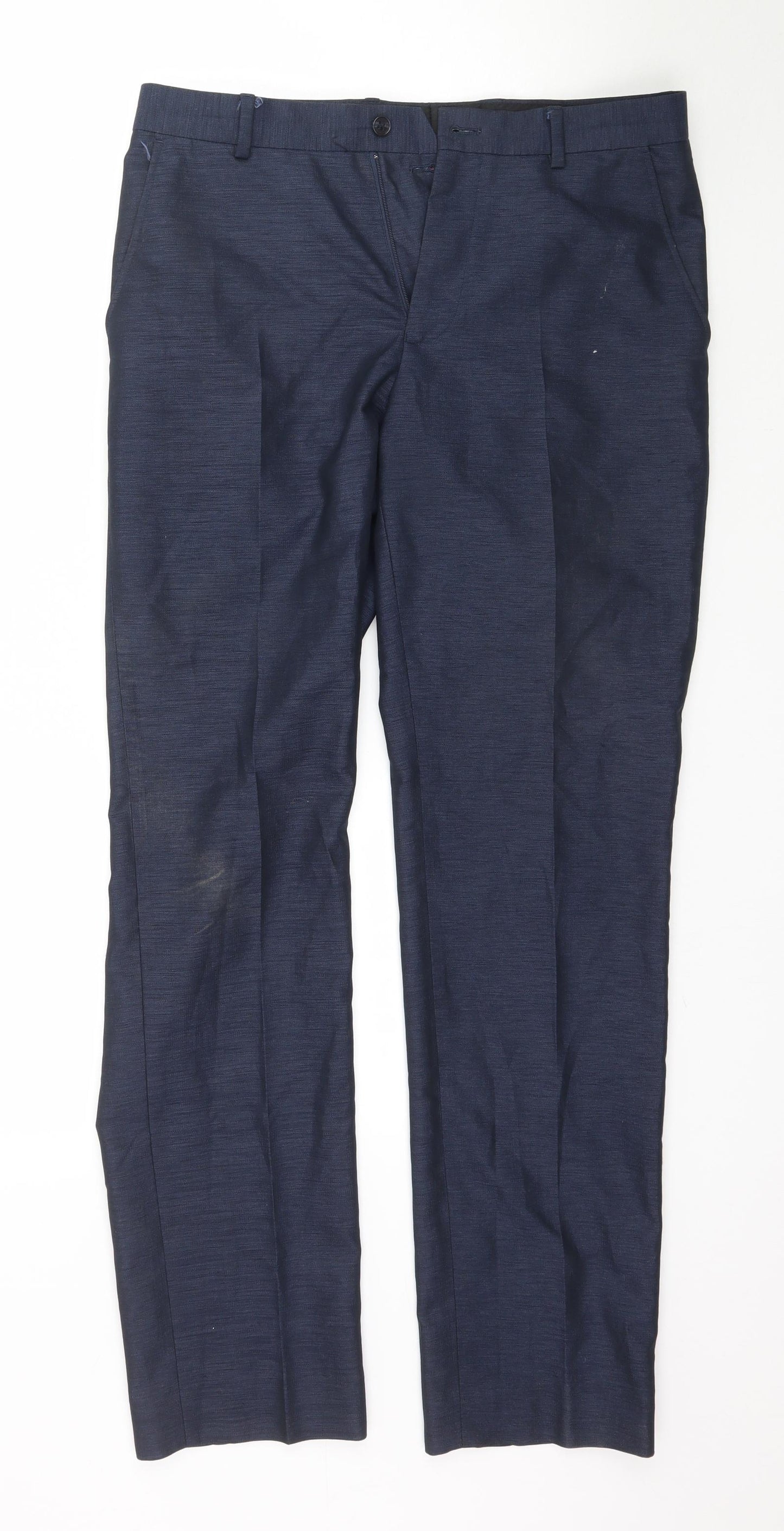 Matalan Mens Blue    Suit Trousers Size 34 L31 in