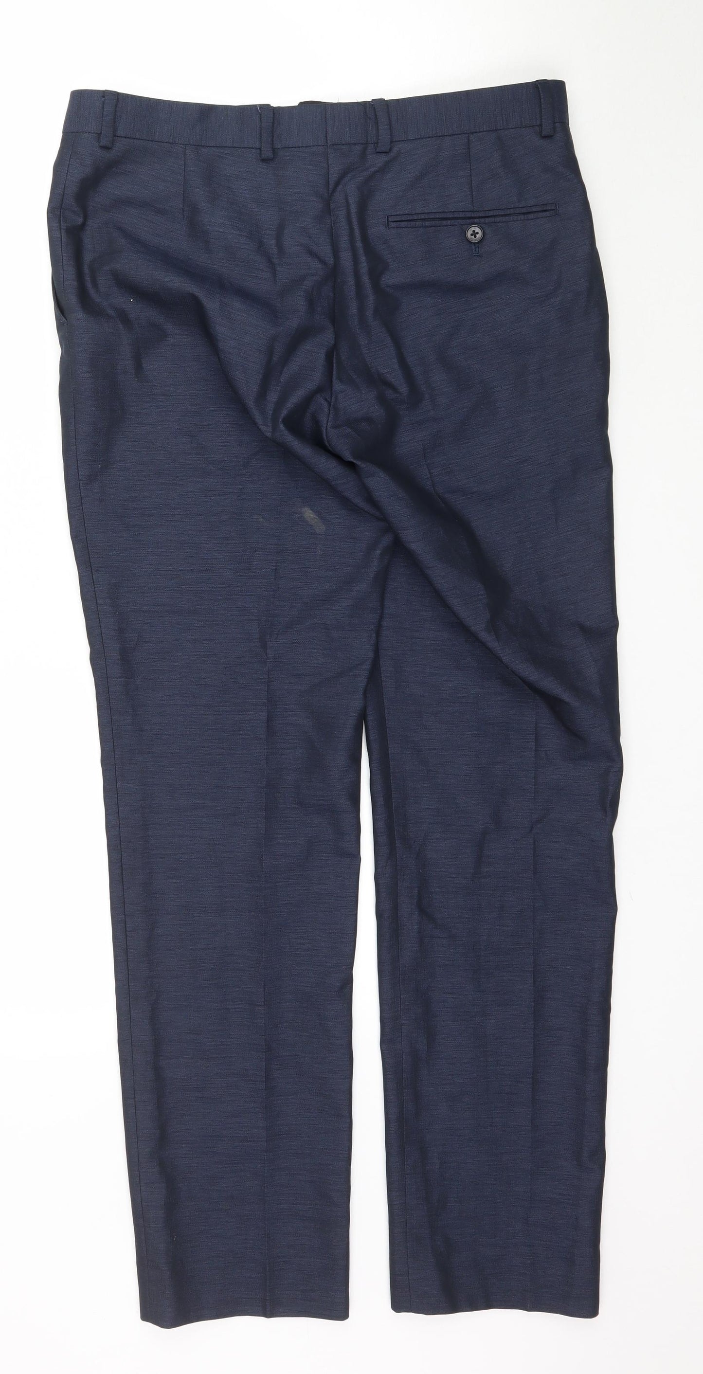 Matalan Mens Blue    Suit Trousers Size 34 L31 in