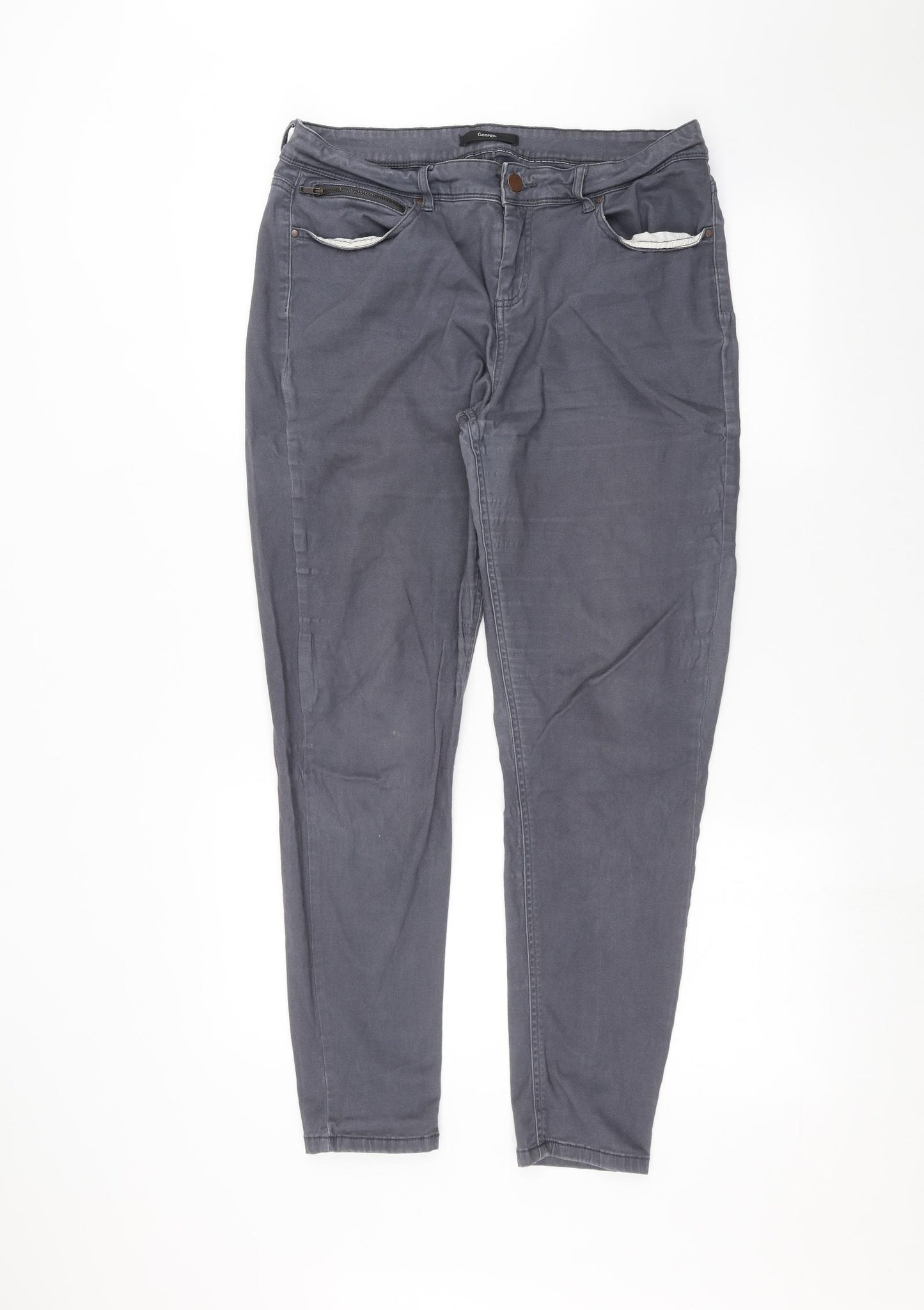 George Womens Blue   Skinny Jeans Size 16 L26 in