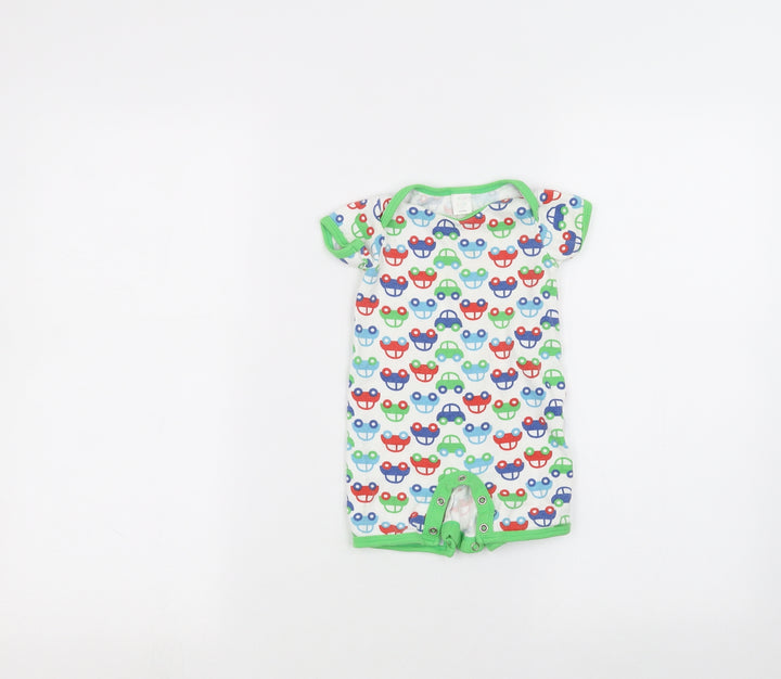 Mini Club Baby White Babygrow One-Piece Size 3-6 Months