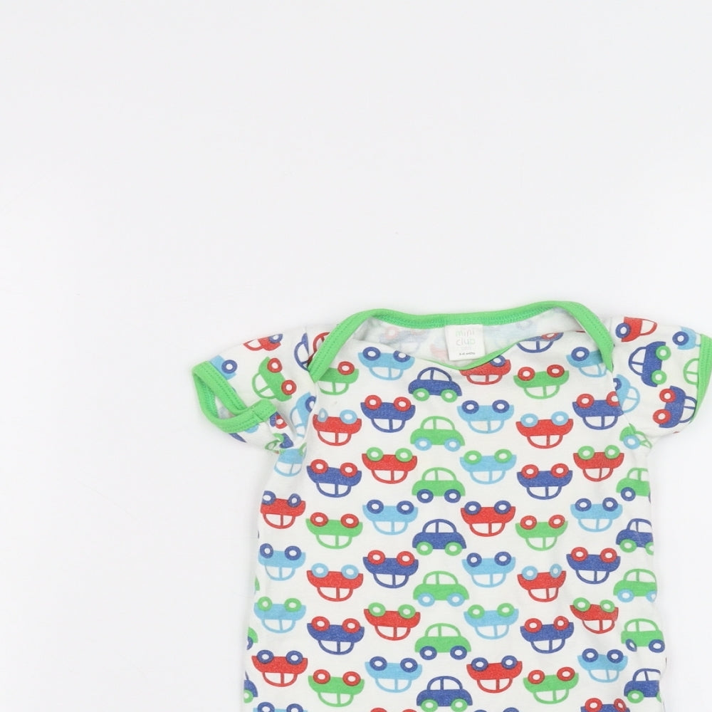 Mini Club Baby White   Babygrow One-Piece Size 3-6 Months