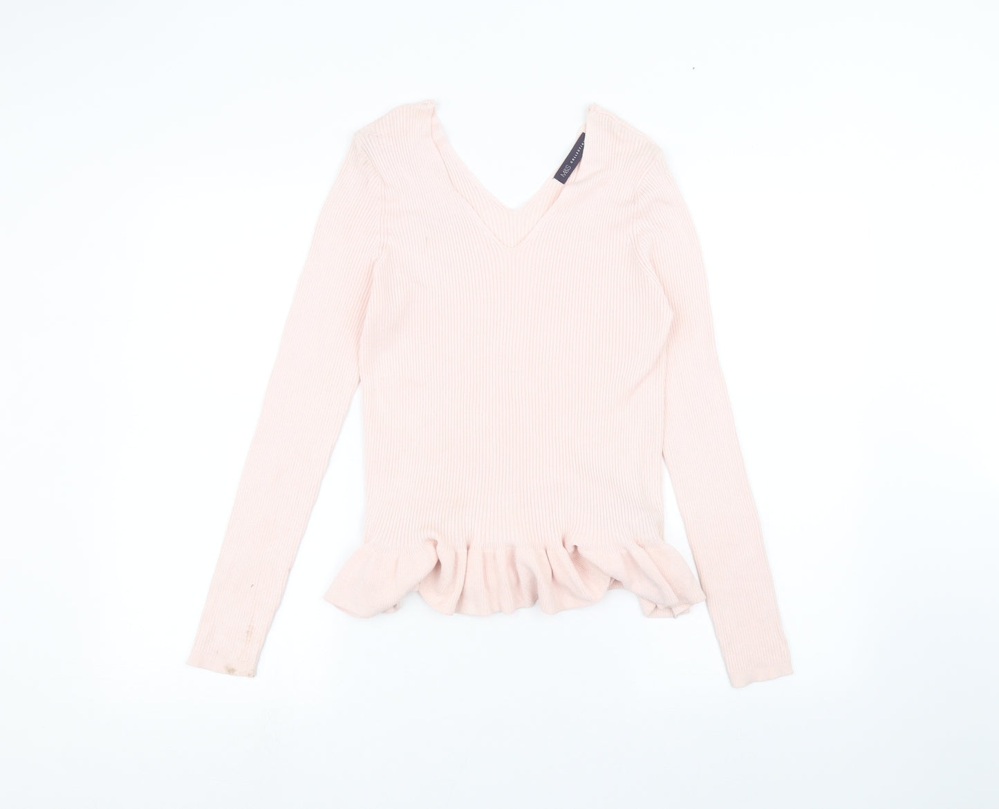 Marks and Spencer Womens Pink   Basic T-Shirt Size 14