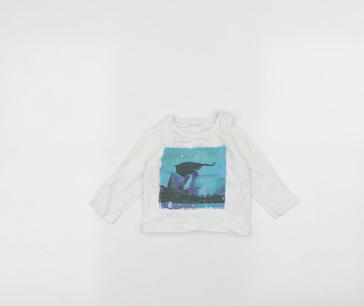 Mothercare Baby White   Basic T-Shirt Size 3-6 Months